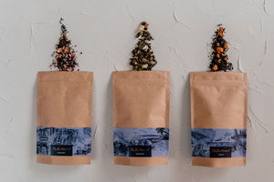 A bundle of three summer tea blends from The Tea Nomad, in a convenience refill pouch format. 